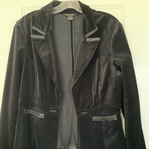 Black velvet jacket from White House Black Market